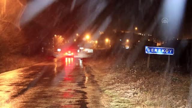 KIRKLARELİ - Trakya'nın yüksek kesimlerinde kar yağışı başladı