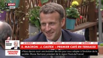 GALA VIDEO - Emmanuel Macron et Jean Castex tout sourire en terrasse : joli coup de com’ ?