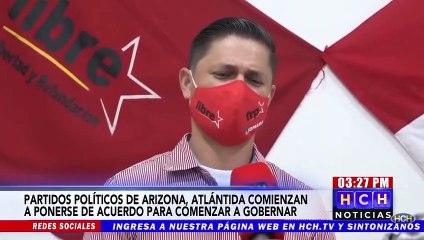 Candidatos a alcaldes de Arizona, Atlántida reiteran apoyo al virtual triunfador