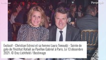 Arnaud Ducret sous le charme de sa femme Claire en robe fendue, Laura Tenoudji joue la transparence