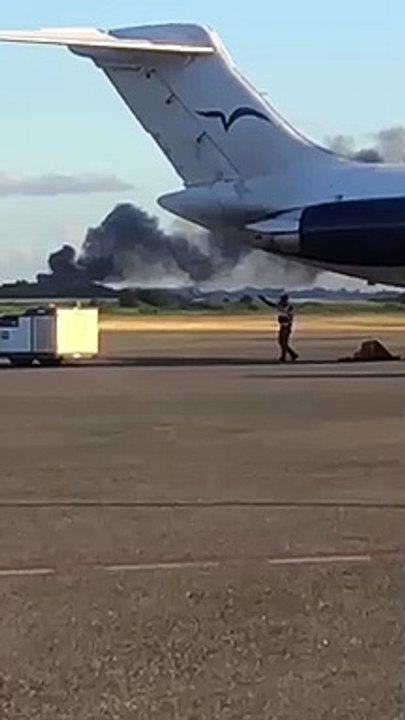 Avión acidentado