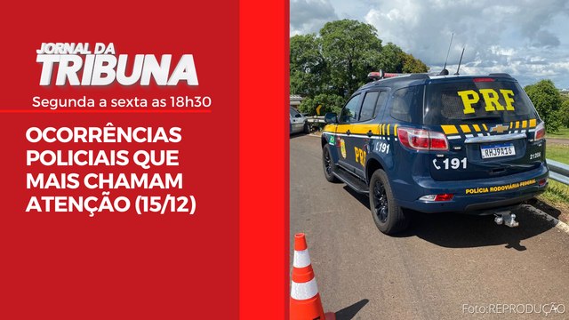 OCORRÊNCIAS POLICIAIS QUE MAIS CHAMAM ATENÇÃO (15/12)