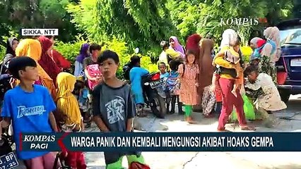 Warga Kembali ke Pengungsian Akibat Adanya Hoax Tentang Tsunami