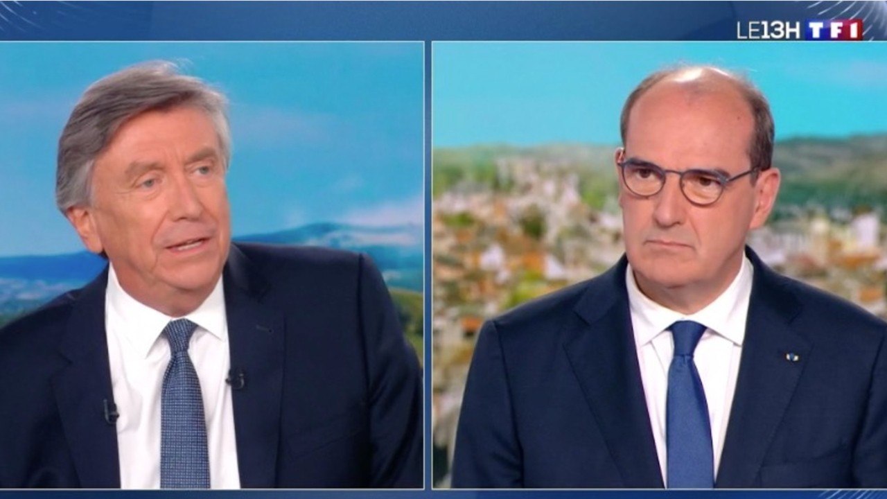GALA VIDEO - « Ne parlons pas de couvre-feu " : Jean Castex corrige Jacques Legros en plein JT