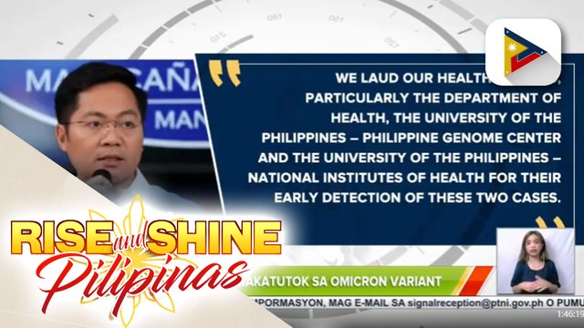 Palasyo, tiniyak na mahigpit na tinututukan ng pamahalaan ang banta ng Omicron variant