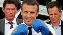 GALA VIDEO - Emmanuel Macron boxeur : rares images du président en plein effort