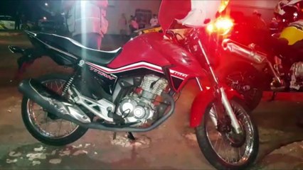 Vídeo: Veja o momento que motociclista foge da PM na Avenida Carlos Gomes