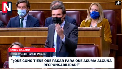 Bronca, con taco incluido, entre Casado y Sánchez por el niño de Canet de Mar