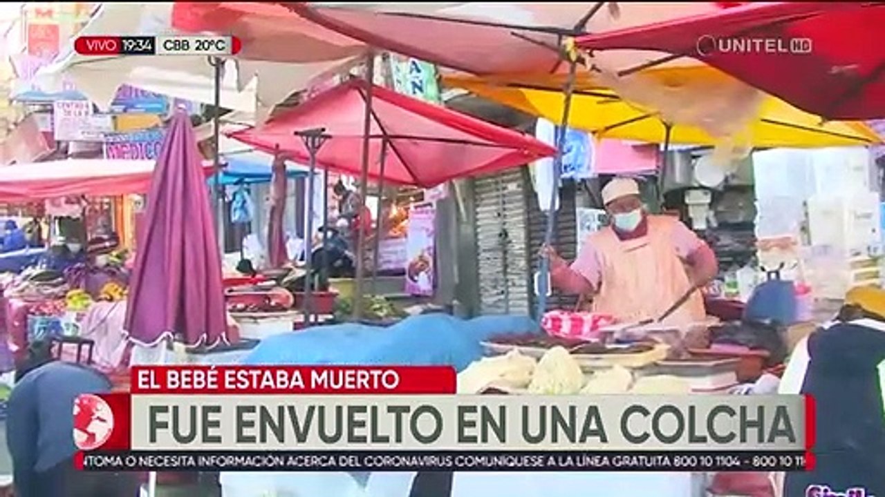 Bebé recién nacido es encontrado muerto en el interior de un baño público en La Paz