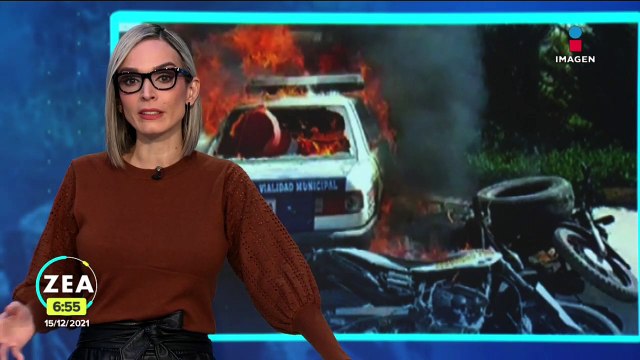 Cansados de las extorsiones, vecinos de Tonanitla queman patrulla