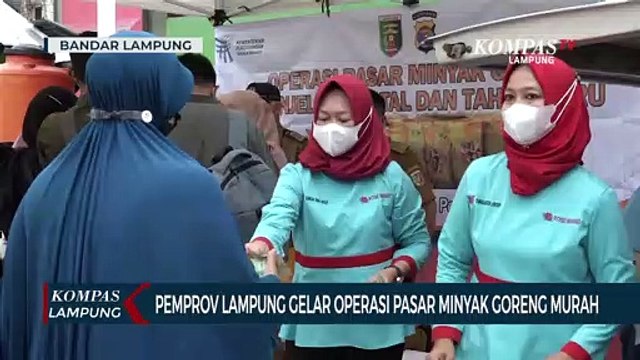 Pemprov Lampung Gelar Operasi Pasar Minyak Goreng Murah
