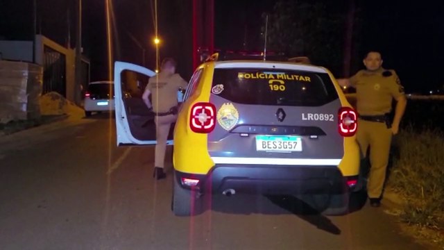 Após roubo de caminhonete, PM recupera veículo, localiza arma de fogo e detém suspeito em Cascavel