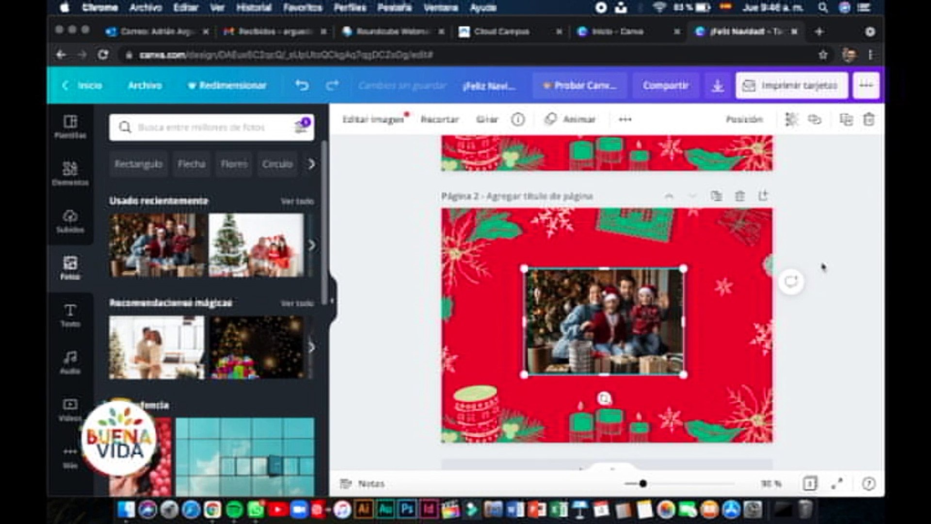 Buena Vida - Aprenda a hacer tarjetas navideñas con la plataforma Canva