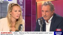 GALA VIDEO - Jean-Jacques Bourdin se pensait hors antenne : sa petite remarque à Marion Maréchal.