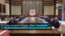 Cumhurbaşkanı Erdoğan, Libya Temsilciler Meclisi Başkanvekili El-Nuveyri'yi kabul etti