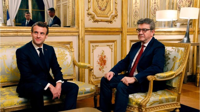 GALA VIDEO - Jean-Luc Mélenchon tape fort sur Emmanuel Macron, un vendeur de voitures