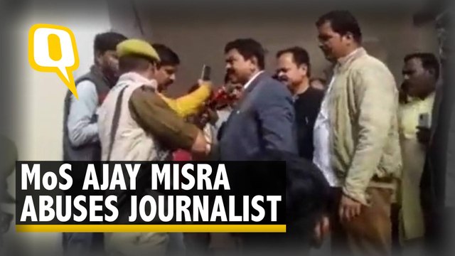 Watch | MoS Ajay Misra Abuses Media on Being Asked About Son Ashish Misra in Lakhimpur Kheri Case