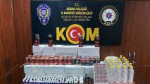 Adana’da 9 bin litre sahte içki ele geçirildi