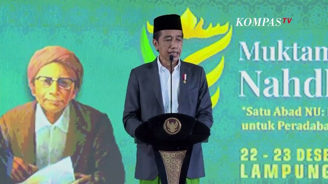 Pidato Presiden Joko Widodo Buka Muktamar ke-34 NU, Bahas Soal Pandemi hingga Pengajian Virtual
