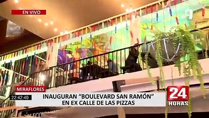 Miraflores: inauguran 'Boulevard San Ramón' en ex Calle las Pizzas