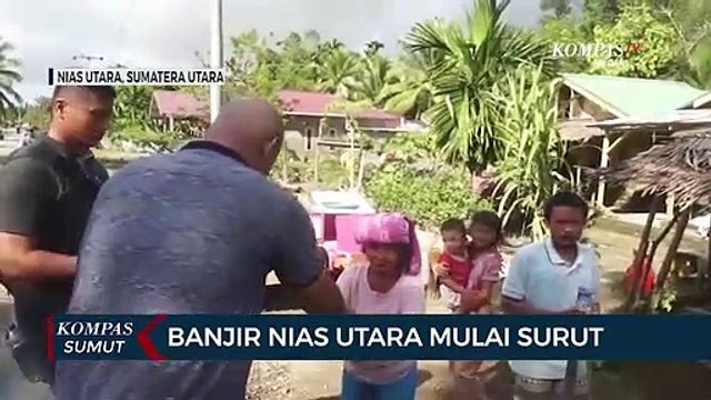 Banjir di Nias Utara Mulai Surut, Warga Mulai Bersihkan Pemukiman