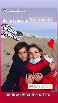 Elodie Gossuin et Bertrand Lacherie célèbrent les 14 ans de Jules et Rose, le 21 décembre 2021