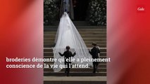 GALA VIDEO - Meghan Markle : son drôle de commentaire devant son voile et sa robe de mariée