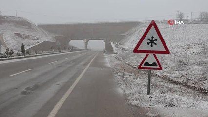 Kastamonu'nun yüksek kesimlerinde kar yağışı etkili oluyor