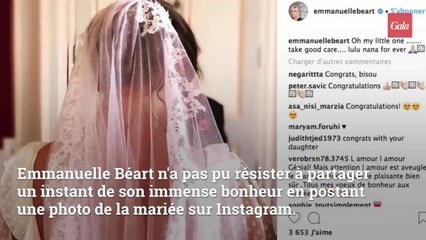 Le tendre message d'Emmanuelle Béart à sa fille le jour de son mariage