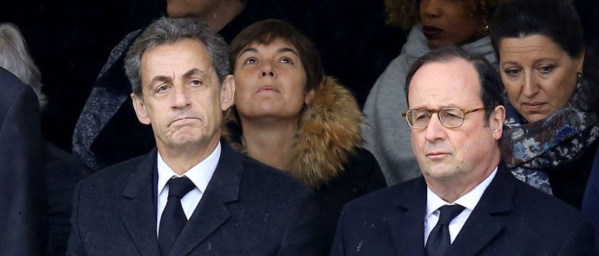 GALA VIDEO - La remarque cinglante de Nicolas Sarkozy à François Hollande lors de l’hommage à Johnny Hallyday