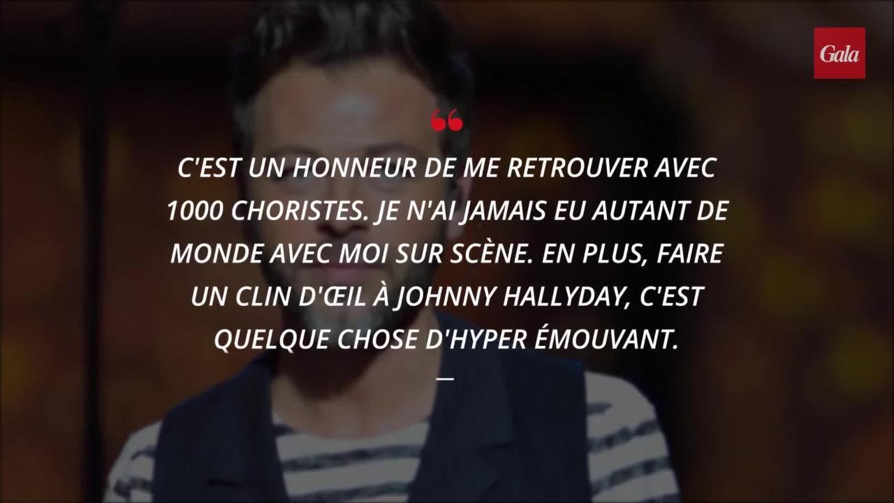 L'incroyable hommage de Christophe Maé à Johnny Hallyday avec 800 choristes