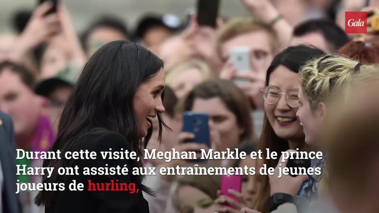 GALA VIDEO - La réaction amusante de Meghan Markle quand un petit garçon s’approche pour lui toucher les cheveux