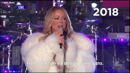 GALA VIDEO- Mariah Carey fait sa diva au réveillon à Time Square
