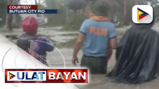 Low-lying areas sa CARAGA, binaha dulot ng Bagyong #OdettePH; Ilang lugar sa Butuan, nakapagtala na ng mga landslide