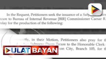 Hiling ng petitioner para sa pagpapalabas ng dokumento sa tax case ni BBM, ibinasura ng COMELEC