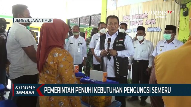 Bupati Jember Penuhi Kebutuhan Korban Bencana Semeru yang Mengungsi di Jember