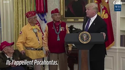 GALA VIDEO - Donald Trump fait une blague douteuse à l'occasion d'une cérémonie amérindienne