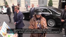 GALA VIDEO - Céline Dion signe un tableau d'elle dessiné par un fan