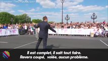 GALA VIDEO - Emma­nuel Macron comparé à Roger Fede­rer son prof de tennis en fait un peu trop