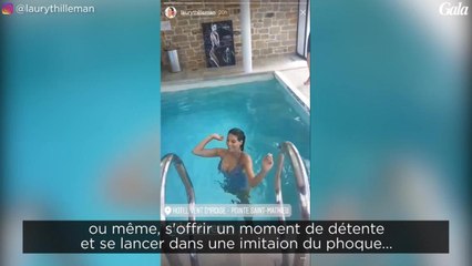 GALA VIDEO - Le shooting très sexy de Laury Thilleman pour Biotherm