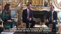 GALA VIDEO - Kate et William s'entretiennent avec François Hollande à l'Élysée