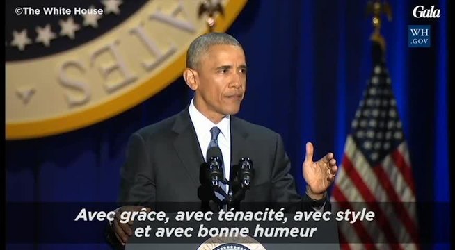 GALA VIDEO - L'hommage de Barack Obama à Michelle lors de son dernier discours