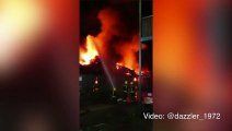 Firefighters tackle huge fire in Dartford
