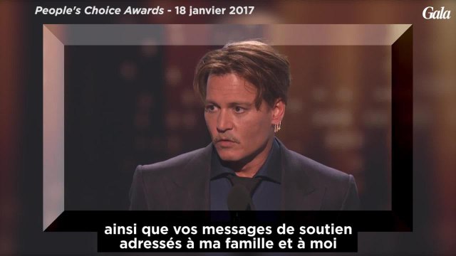 GALA VIDEO - Johnny Depp remercie ses fans au People's Choice Awards 2017
