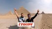 le vol de proximité bluffant des Soul Flyers près des pyramides en Egypte - Adrénaline - Wingsuit