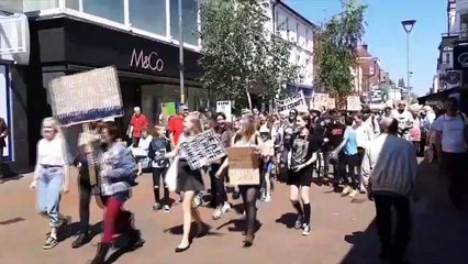 Climate change demonstrations in Deal