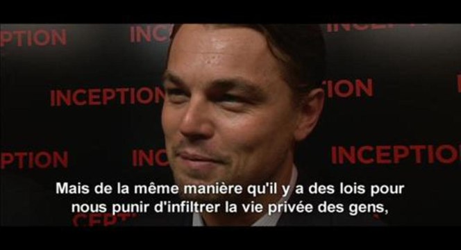 L'avant-première d'Inception à Paris le 10 juillet