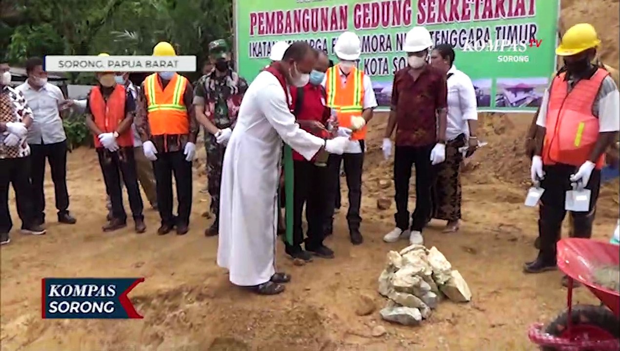 Pertam Kali IKF NTT Kota Sorong Bangun Sekretariat Diatas Tanah Malamoi