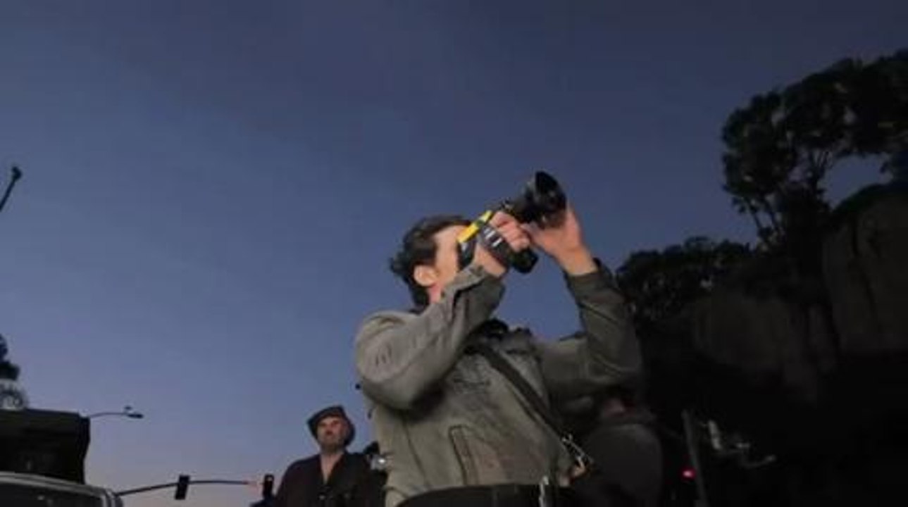 Behind James