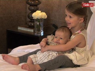 Sophie Thalmann pose en famille pour Gala